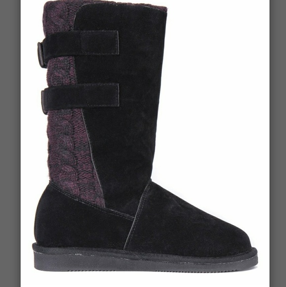SALE🔴Muk Luks Black Sweater Boot - Picture 2 of 8
